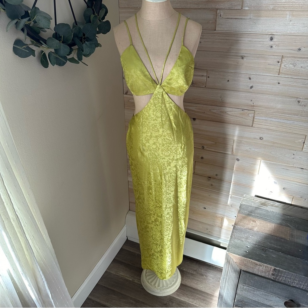 Runaway the label wasabi maxi slip dress